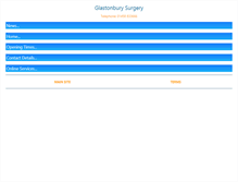 Tablet Screenshot of glastonburysurgery.co.uk